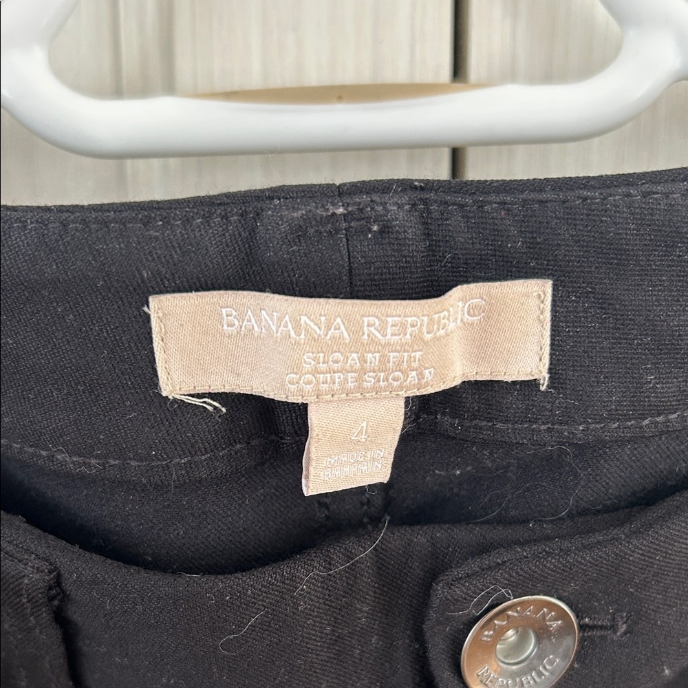 Banana Republic Charcoal Sloan Fit Trousers